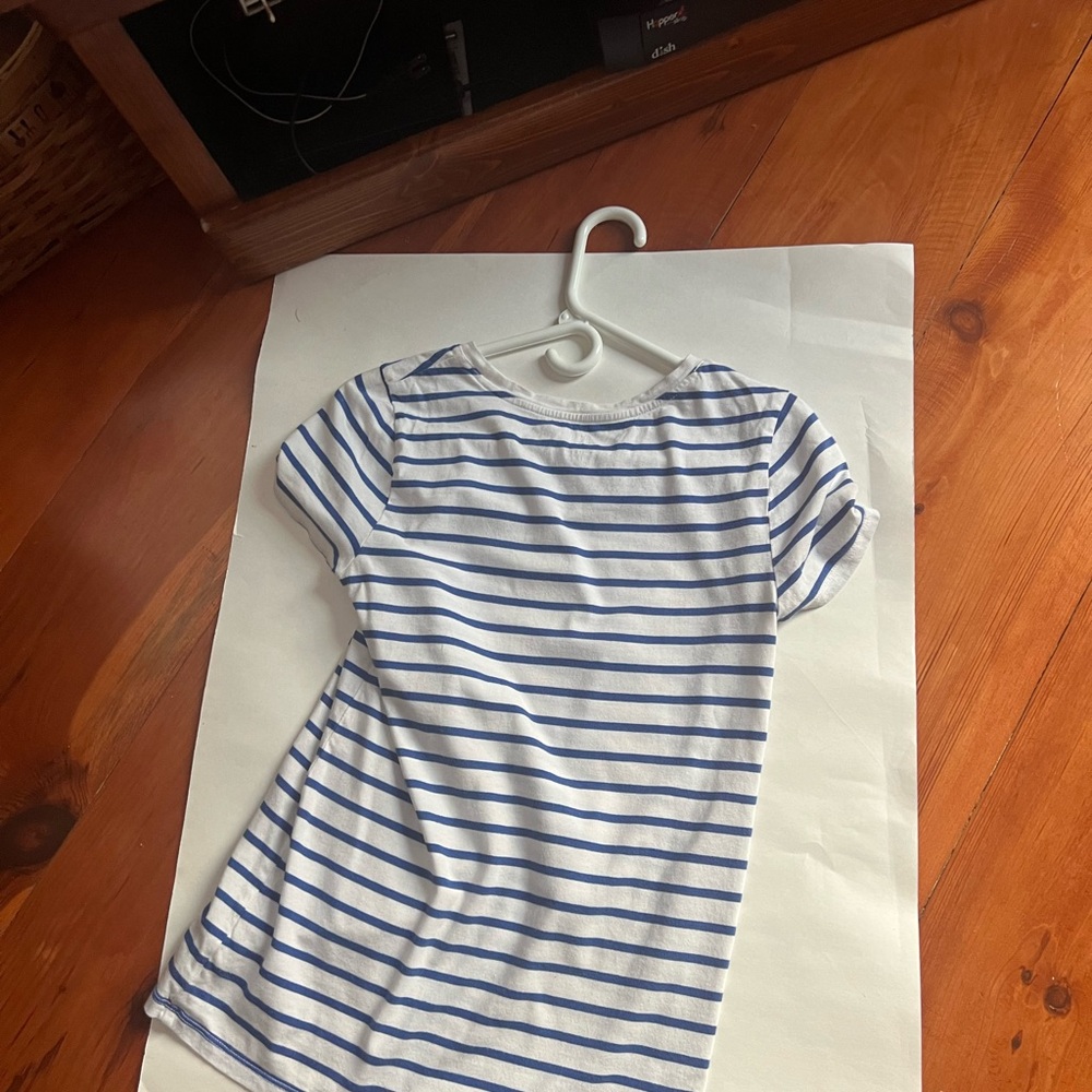 GAP Nautical Blue and White Striped Tee